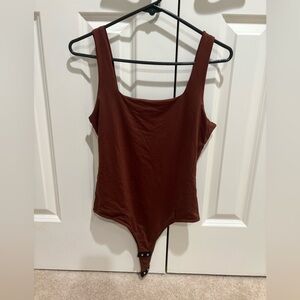 NEW Brown Square Neck Bodysuit